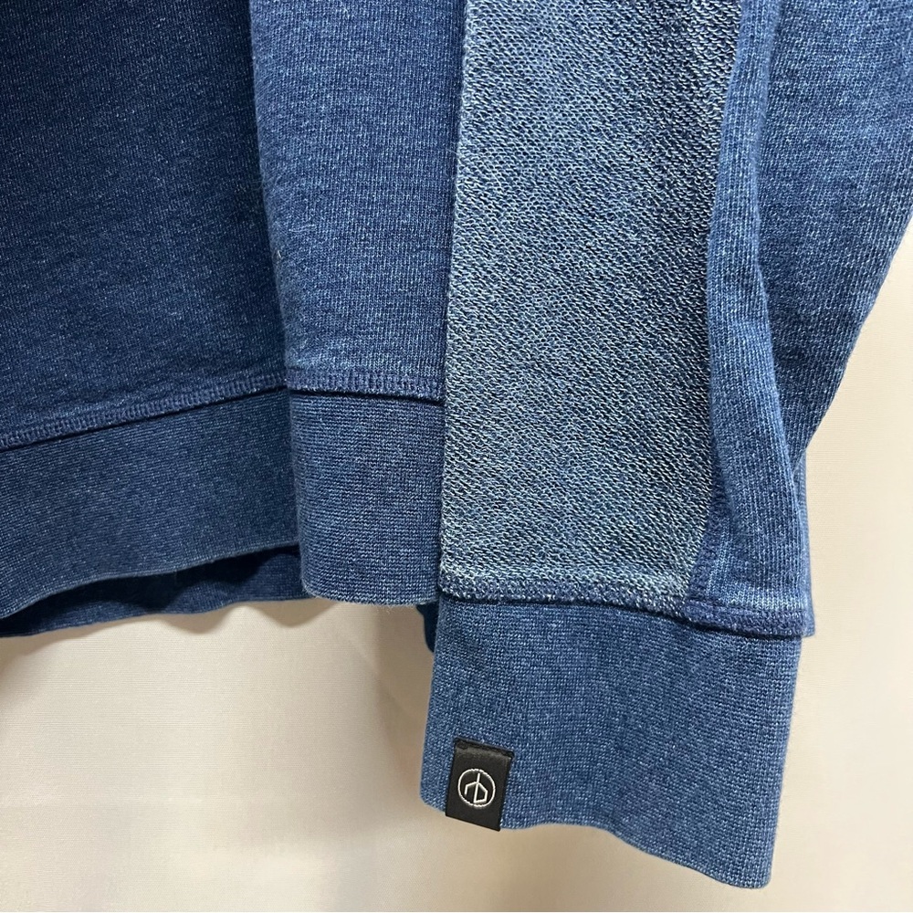 Rag & Bone Indigo Cotton Blend Crewneck Relaxed Fit Terry Sweatshirt Medium - Picture 7 of 8